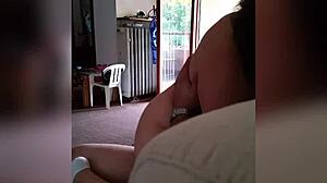 I relax on the sofa as my boyfriend fucks me to orgasm.