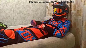 Gay Motocross Biker Play