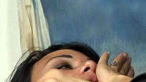 Shemale sabrina gets banged in every position with stockings and heels