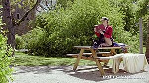 Veronica Leal Squirts In Outdoor Anal