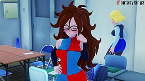 Dragon ball zex chapter 2 part 2 andoid 21 catch gohan and android 18 on the university full 1hr movie on ptrn fantasyking3