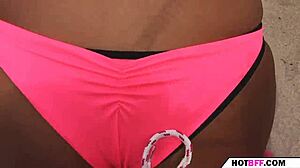 A Day of Summer with Horny Brunette Babe in College Orgy