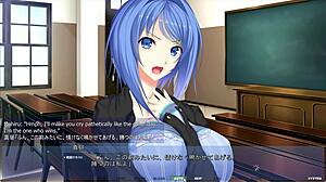 akumeru family - mahiru route part 8 - classroom voyeurism scene