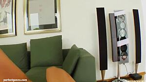 Black Angelica Sucks Off Many Guys for Epic Bukkake Blast!