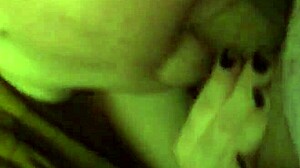 Redhead amateur sucks and licks balls in handjob session