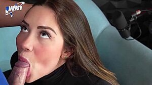 podcast turns hardcore with sara blonde and crispasquel in deepthroat threesome