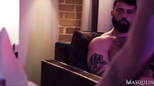 Markus kage jerks off watching ryan stone and jay fuck bareback
