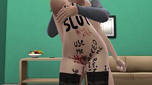 Office Slut Humiliated by Workers