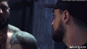 Markus kage jerks off watching ryan stone and jay fuck bareback