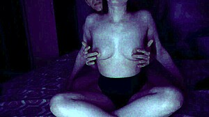 neighbor's big bouncing breasts moaning