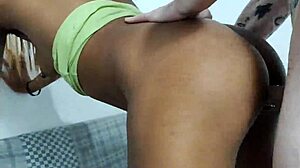 Naomi's hairy pussy gets hard fucking deepthroat quickie