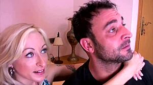 the blonde takes it in the ass picked up by her girlfriend