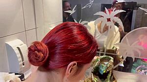 Bar With Panties Hanging And Brazilian Milf Action