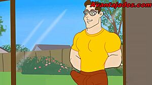 gay cartoon, negão passivo in hot action!