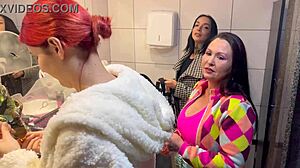 Bar With Panties Hanging And Brazilian Milf Action