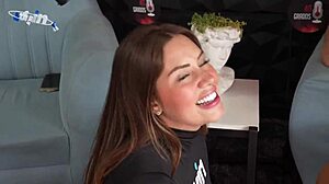 podcast turns hardcore with sara blonde and crispasquel in deepthroat threesome