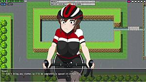 girl paints body, paint washes off in rain, flashing