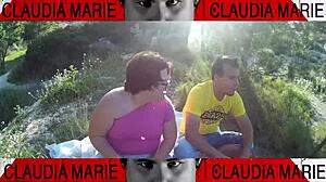 Outdoor European Curvy Woman