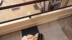 Fucking This Blonde Goddess Outdoors In Isla Mujeres