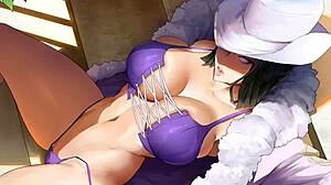 Nico Robin Gives French Jerk Off Instructions!