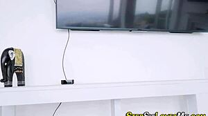 Blonde amateur riding hard