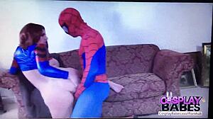 Spiderman fucks Mary Jane Watson with a facial 😏