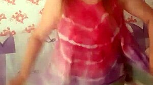 Mariaold, wow, those huge tits while stripping and fingering her pussy!