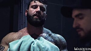 Markus kage jerks off watching ryan stone and jay fuck bareback