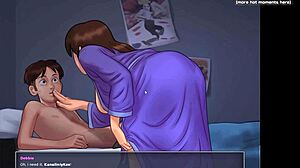 Holy Cow! Stepmom’s Wild Hentai Action in Bed at Night - Summertime Saga V018!