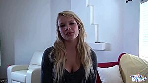 little taylor and her teen girlfriend spill naughty secrets on casting couch