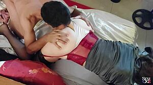 French Slut in Leather Pants Banged Doggy Style Hard