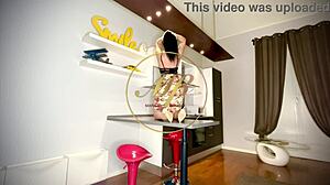 black goddess dominates slaves with fingering humiliation