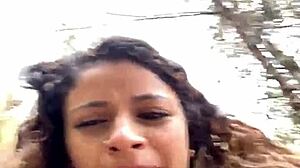 alana performs masturbation with her small tits in focus