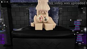 Blonde Succubus with Big Tits Hardcore Fucks Cat Boy's Cock in Intense Scene