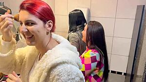 Bar With Panties Hanging And Brazilian Milf Action