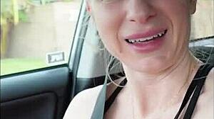 Fit MILF Fucked In Car!