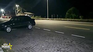 Dogging with strangers ends in hard fucking by big dick!