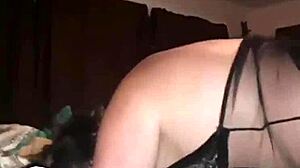 Awesome doggy style with big tits and creampie