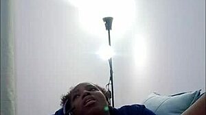 Ebony Brunette Shakes Big Ass With Dildo