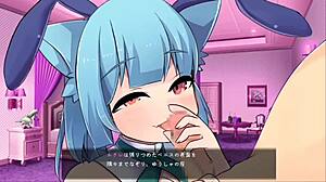 playing rukure game with anime hentai elements in fun session