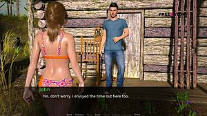 John Watches Mary Change Dress in Manor