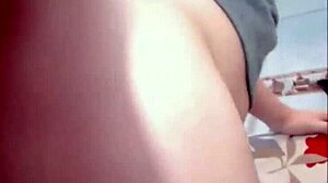 Shemale Bombshell Hammers Brunette Hard In Webcam Assfucking!