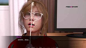 mary gives john handjob and sucks his penis till he cums in her mouth at dusklight manor.