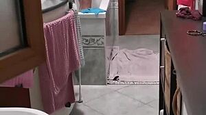 Donna Leaves Window Open During Shower, Secretly Filmed