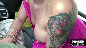 Malena fucks Christian in car, then POV anal in dressing room 😏