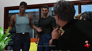 Anna in exciting affection se2 ep 60 wearing sexy red dress and black stockings