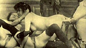 Vintage Hairy Pussy Gets Fucked In Age Of Steam