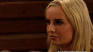 curvy lesbian slave bound and whipped hard by mistress