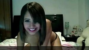 teen shows her big boobs on webcam for you