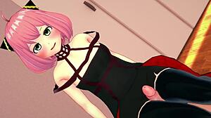 Anya Quiere Divertirse Calentando Una Polla Vistiendo Su Nuevo Traje Versión Adulta